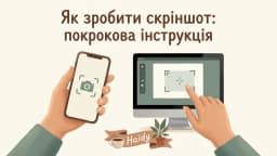 Як зробити скріншот — на телефоні, ноутбуці та ПК 2026
