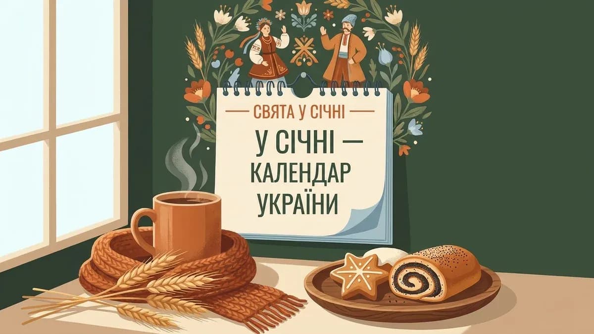 Свята січня 2027 — повний список свят України