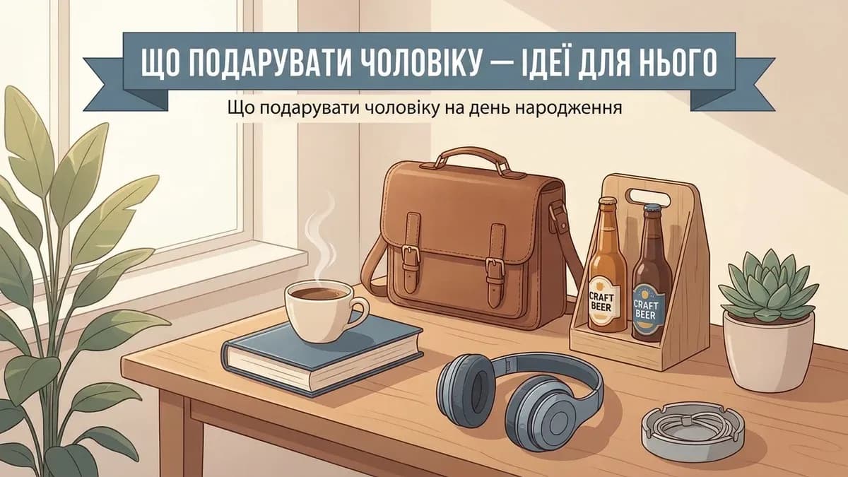 Що подарувати чоловіку на день народження — 30+ ідей