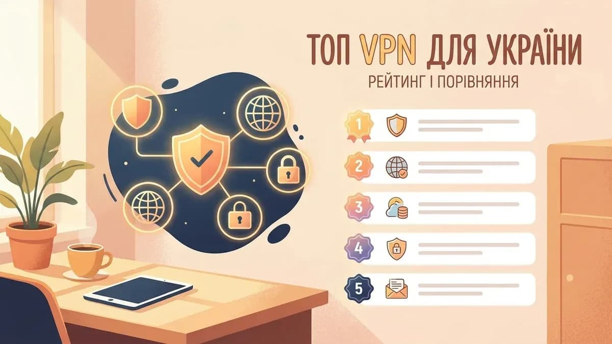 ТОП VPN для України 2026 — найкращі безкоштовні та платні