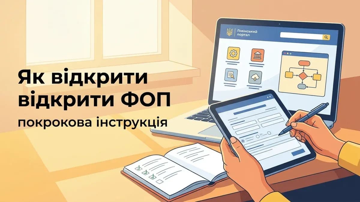 Як відкрити ФОП у 2026 — покрокова інструкція онлайн